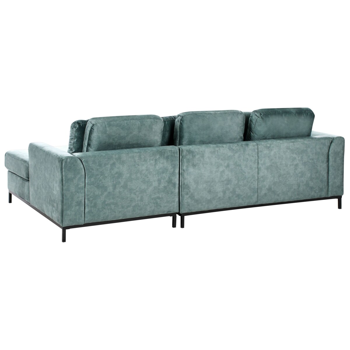 Narożnik lewostronny welurowy lazurowy OSLO