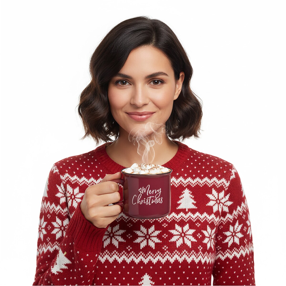 Kubek Świąteczny Kamionka Do Kawy Herbaty Na Prezent Duży 285 Ml