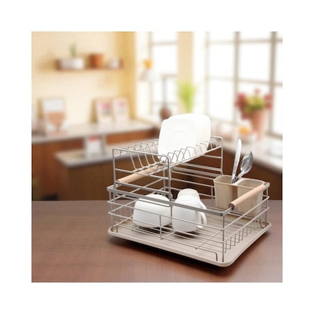 Brunbeste suszarka dwupoziomowa do naczyń z ociekaczem i tacą 63256