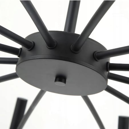 Lampa Sufitowa Wisząca Czarna Nowoczesna 15X25W G9