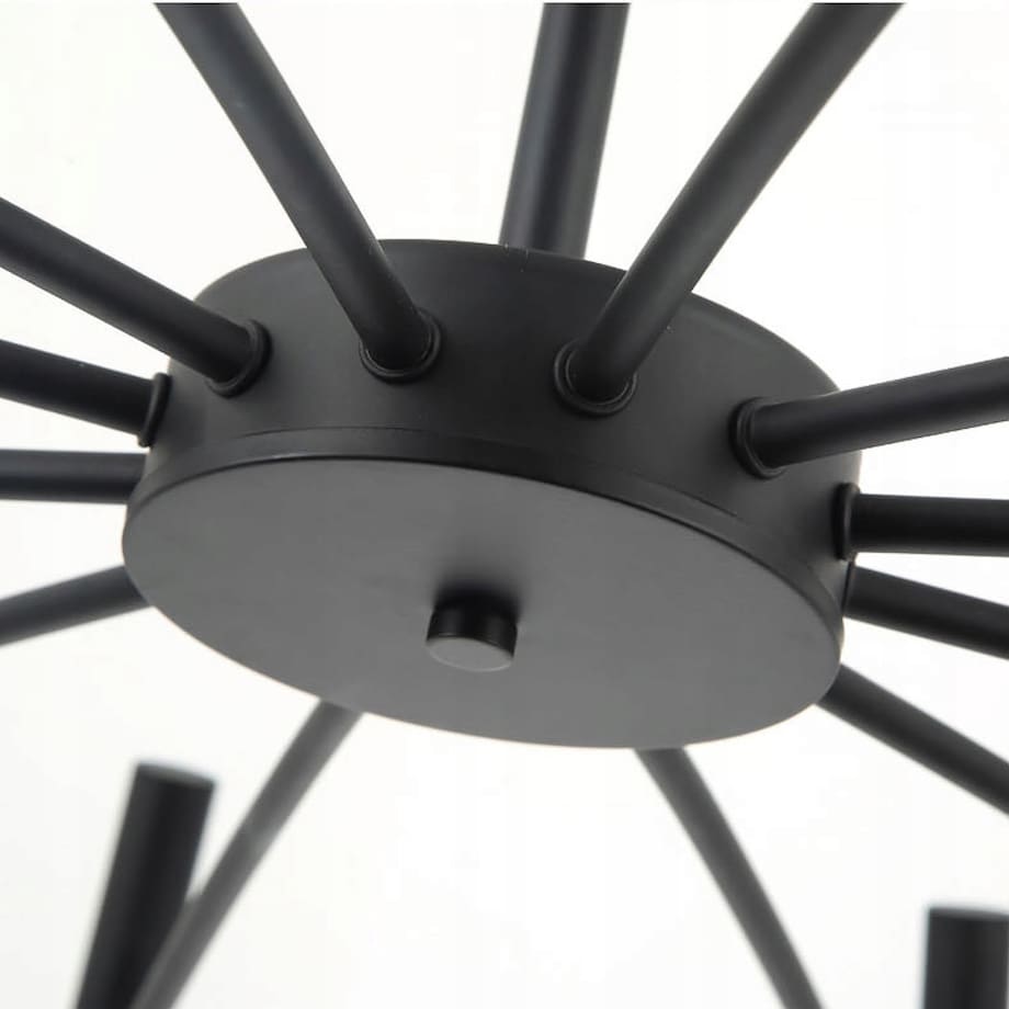 Lampa Sufitowa Wisząca Czarna Nowoczesna 15X25W G9