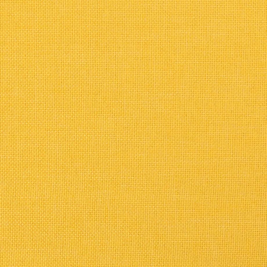 vidaXL Fotel, musztardowy, obity tkaniną