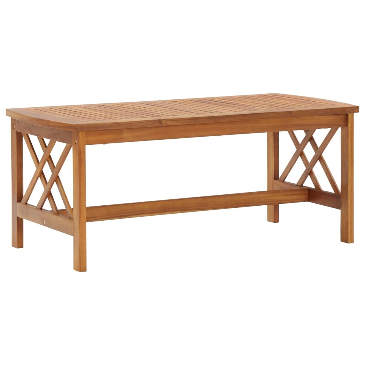 vidaXL Stolik kawowy, 102x50x43 cm, lite drewno akacjowe