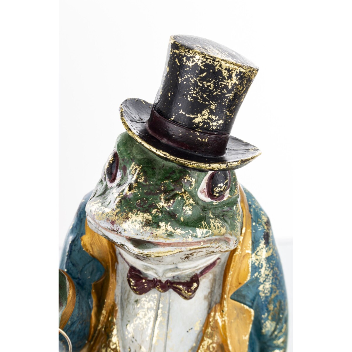 Dekoracja - figurka Żabi elegant z zegarkiem 36x15x15 cm FROGG siedzący