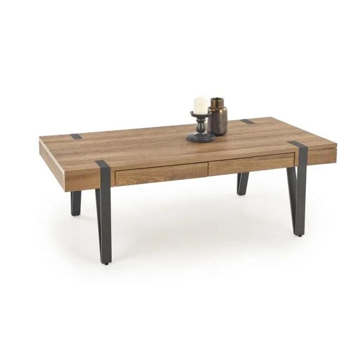 Ława TULUZA 120x55 orzech miodowy/czarny