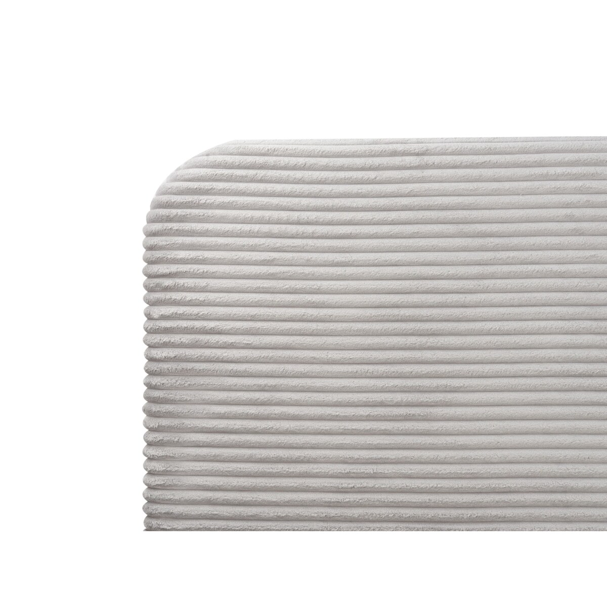 Łóżko Sztruks FLAYAT 180 x 200 cm Jasnoszary