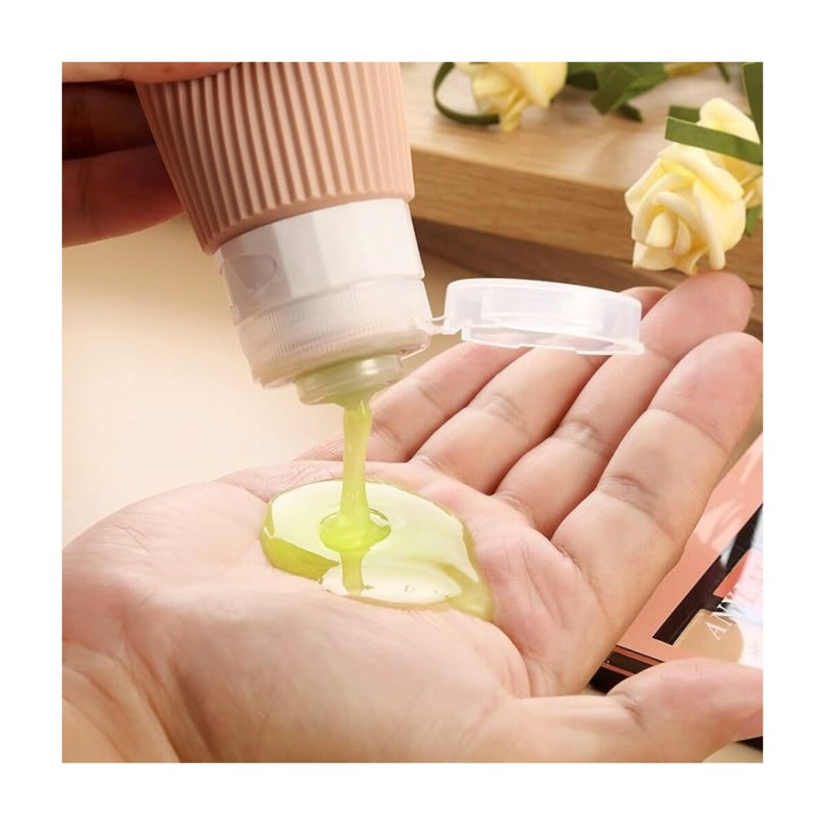 Zestaw silikonowych pojemniczków, buteleczek podróżnych 4w1 90ml KS137WZ2