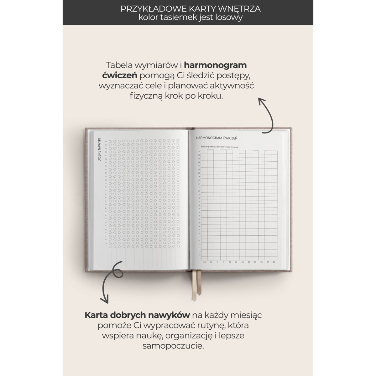 AKADEMICKI PLANNER KSIĄŻKOWY 2025/2026. Indigo Mist