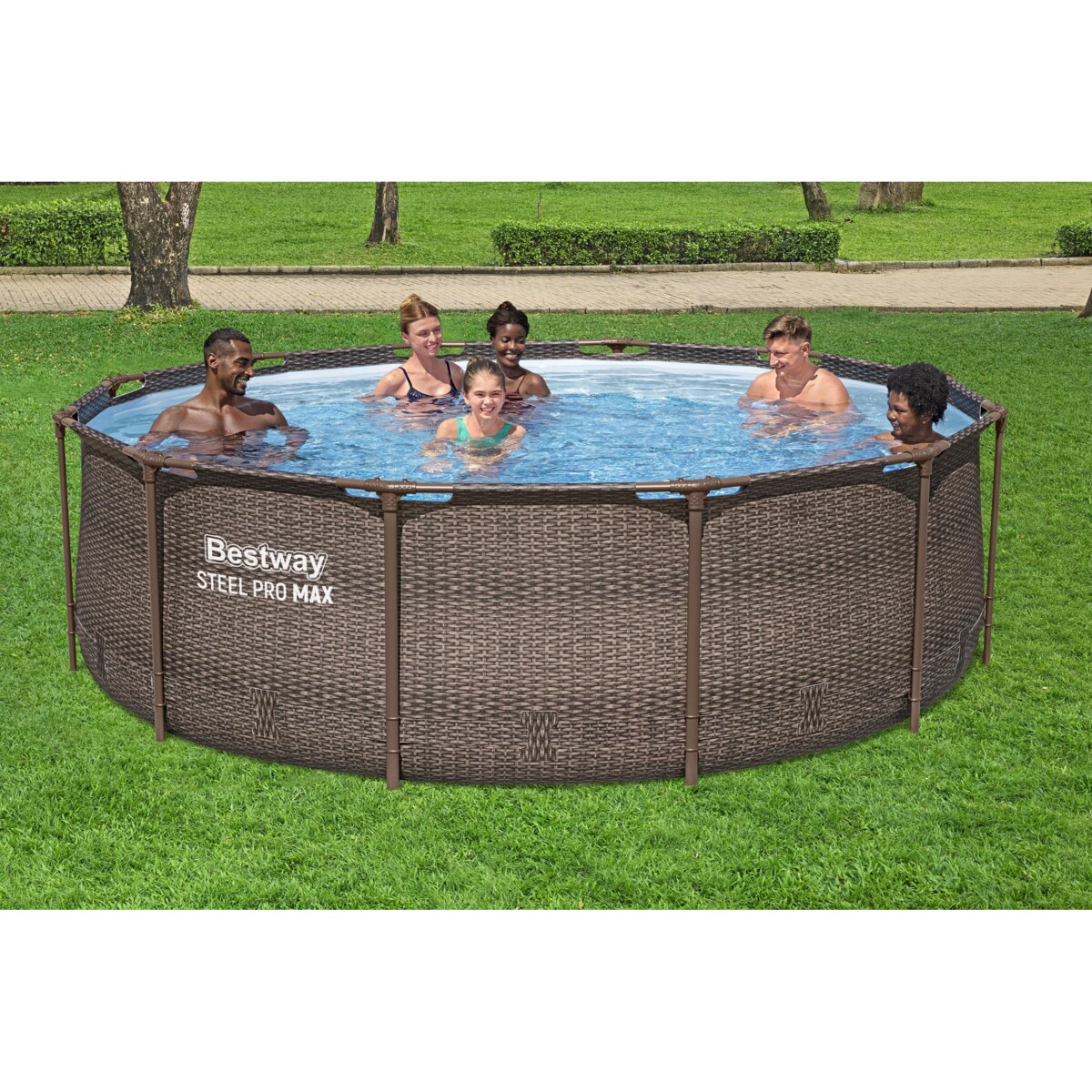 Basen ogrodowy stelażowy 366x100cm Bestway 10w1