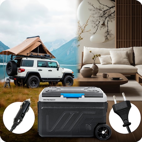 Lodówka turystyczna kompresorowa samochodowa 12V/230V 40L Berdsen