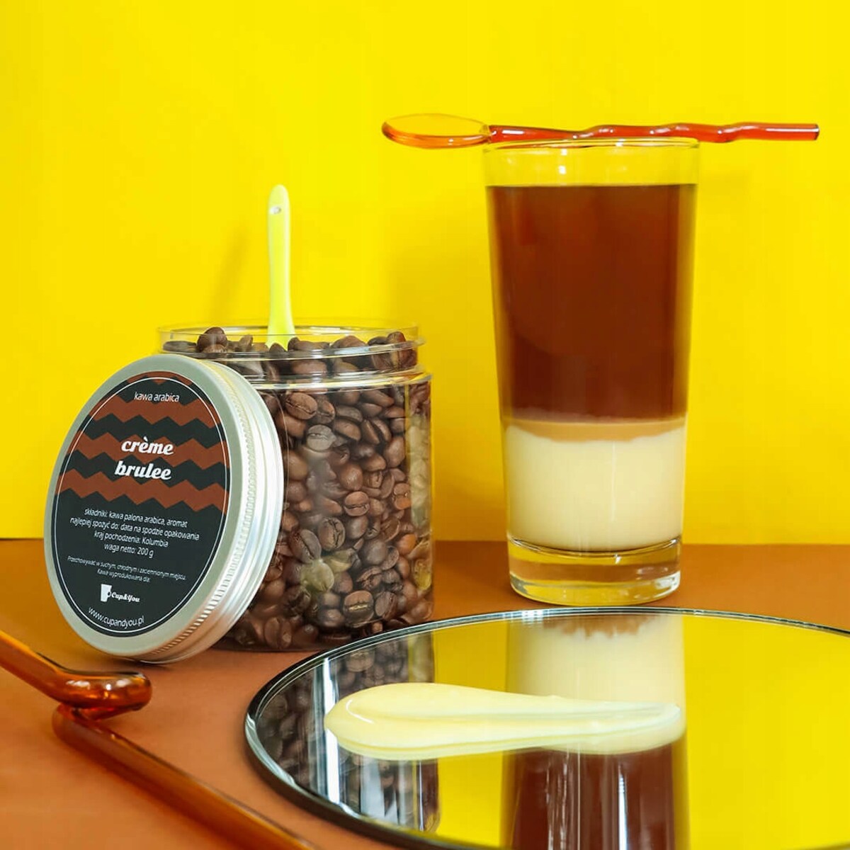 Kawa aromatyzowana o smaku CREMEE BRULEE ziarnista ARABICA Cup&You 200g na prezent upominek dla kobiety mężczyzny faceta mamy taty żony męża