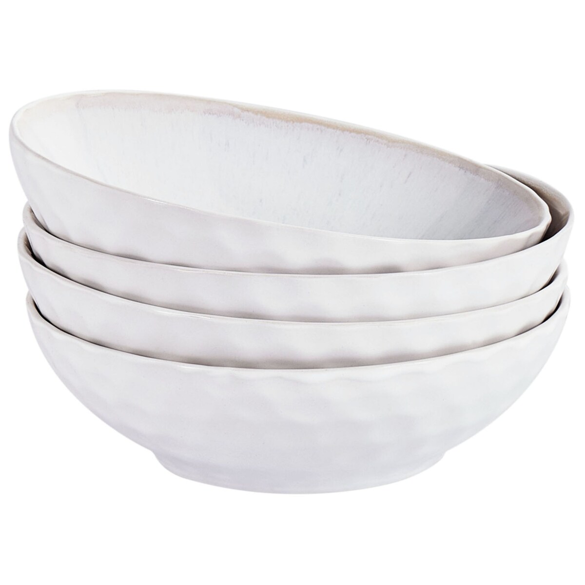 Zestaw 4 głębokich talerzy SESAME Kamionka Jasnoszary