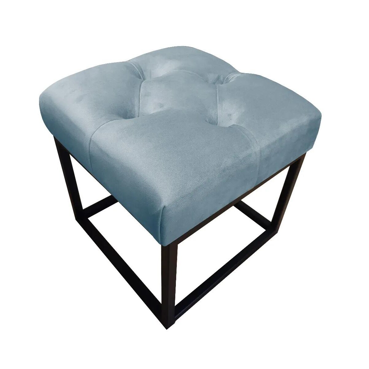 Pufa CHARLIE BL VELVET szara