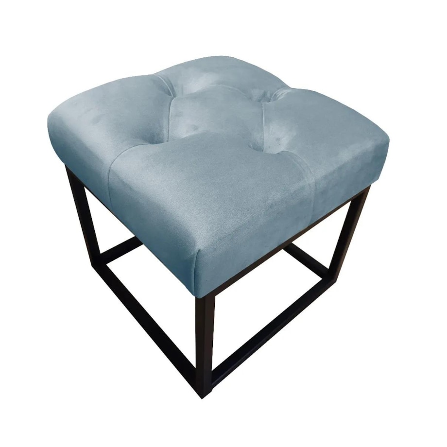 Pufa CHARLIE BL VELVET szara