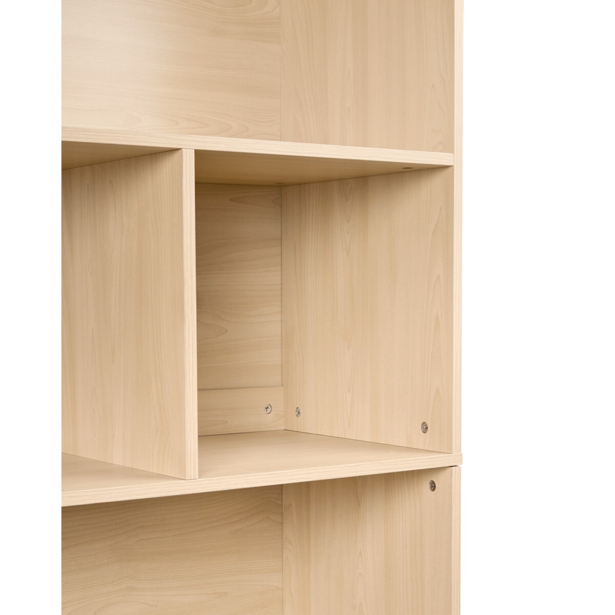 Regał 2-drzwiowy ZEHNA Jasny brąz/ biały