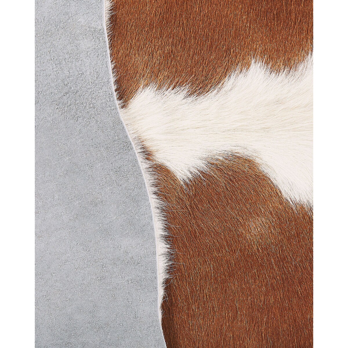 Skóra bydlęca 2-3 m² brązowo-biała NASQU