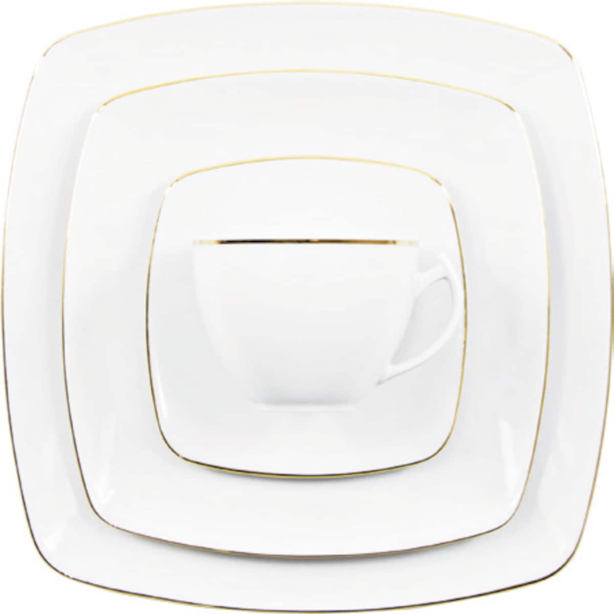 Garnitur do kawy dla 12 osób 39 el. Akcent Złota Linia 3603