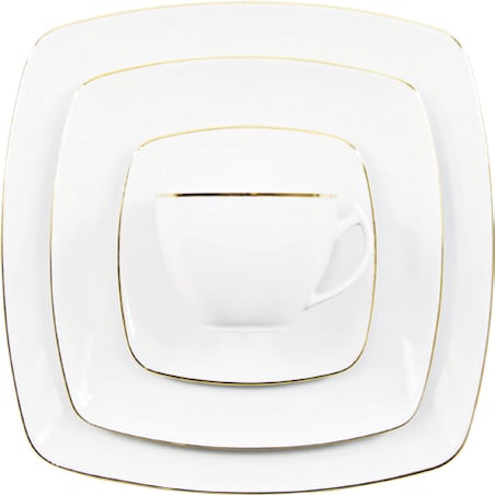 Garnitur do kawy dla 12 osób 39 el. Akcent Złota Linia 3603