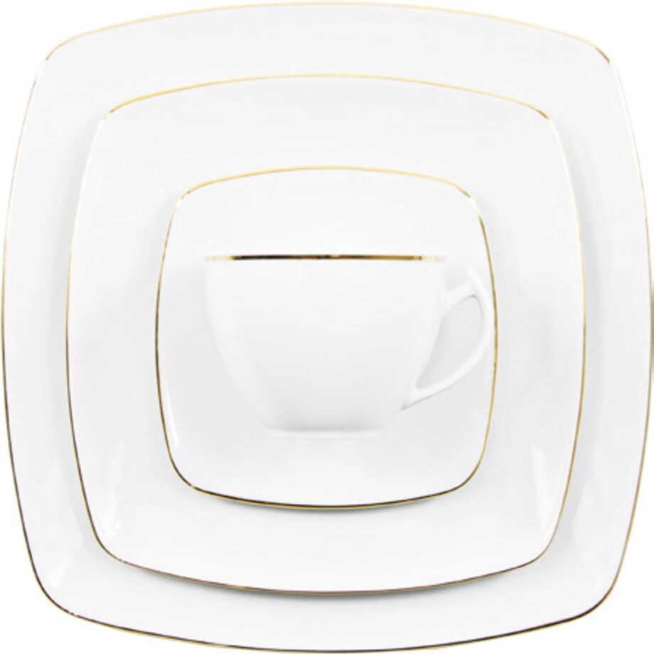 Garnitur do kawy dla 12 osób 39 el. Akcent Złota Linia 3603