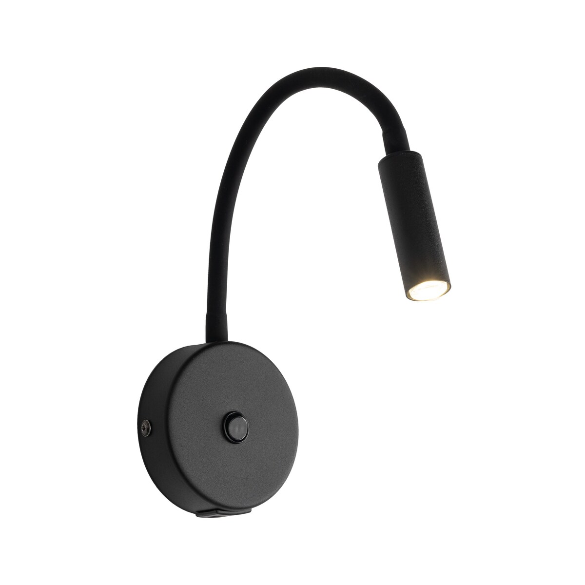 Kinkiet na wysięgniku TK Lighting Lagos Black z USB i włącznikiem, regulowany, czarny, G9