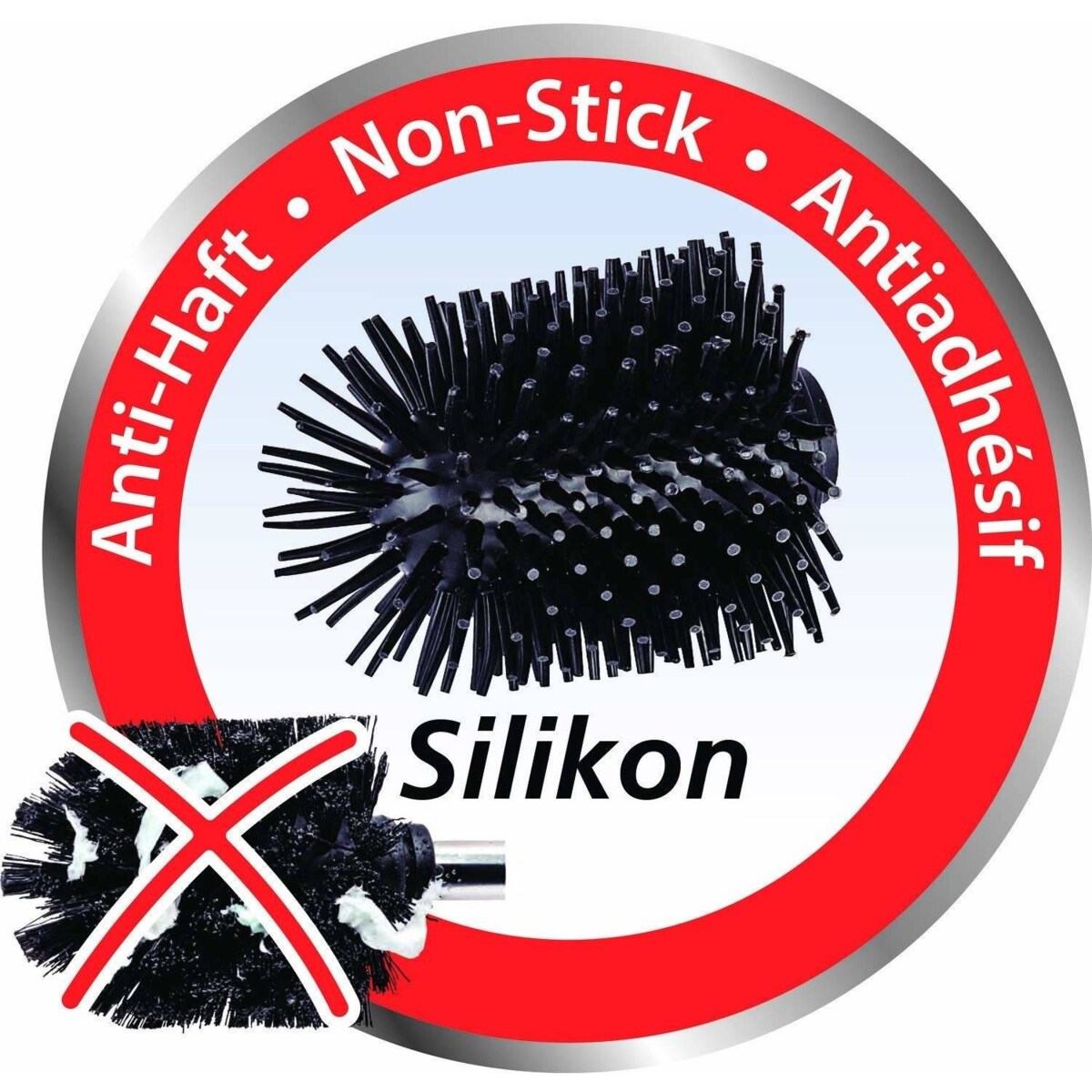 Zapasowa końcówka do szczotki toaletowej, silikonowa, ∅ 7,5 cm, WENKO