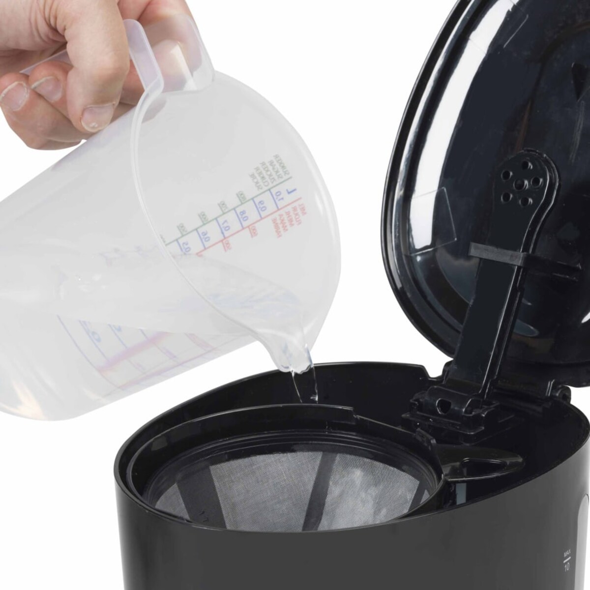 Bestron Ekspres do kawy ACM750Z, czarny, plastikowy, 750 W, 1,25 L