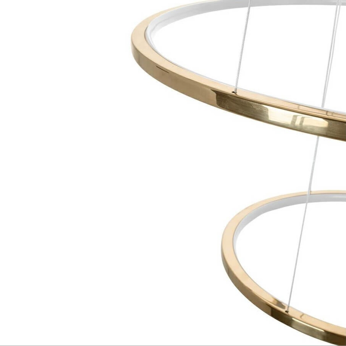 Wisząca lampa pierścienie z pilotem Ring Slim MSE1501100162 Moosee LED 88W 3000K złote