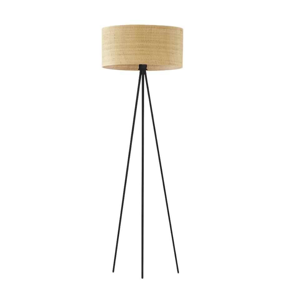 Lampa stojąca podłogowa trójnóg z abażurem walec 40cm JOLLY