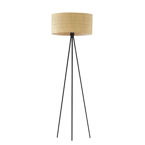 Lampa stojąca podłogowa trójnóg z abażurem walec 40cm JOLLY