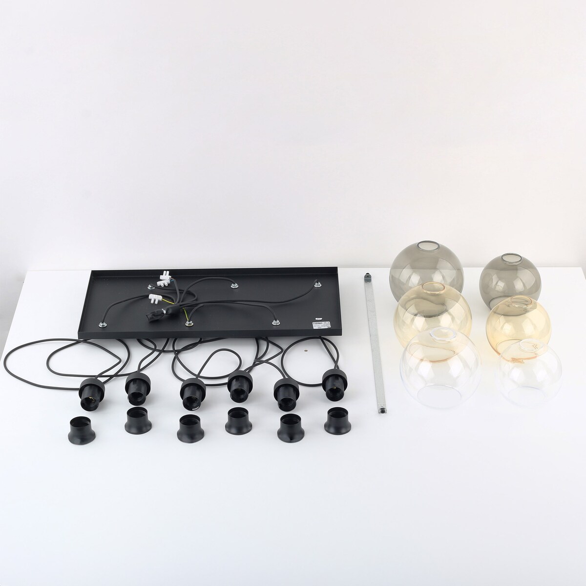 Lampa wisząca molekuły Cubus 2164 TK Lighting loftowa szklana czarna
