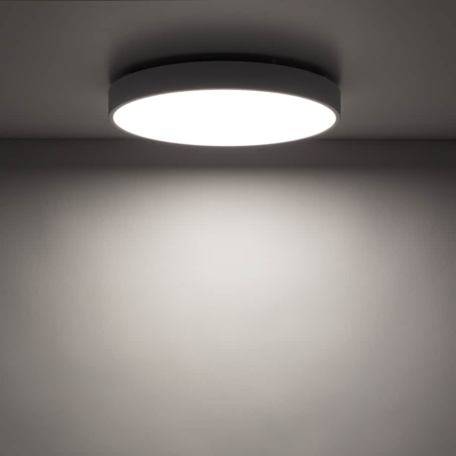 Lampa Sufitowa Łazienkowa Tk Lighting Velis Biała Plafon Led 30W Ip54 Zmienna Barwa, Ściemniany
