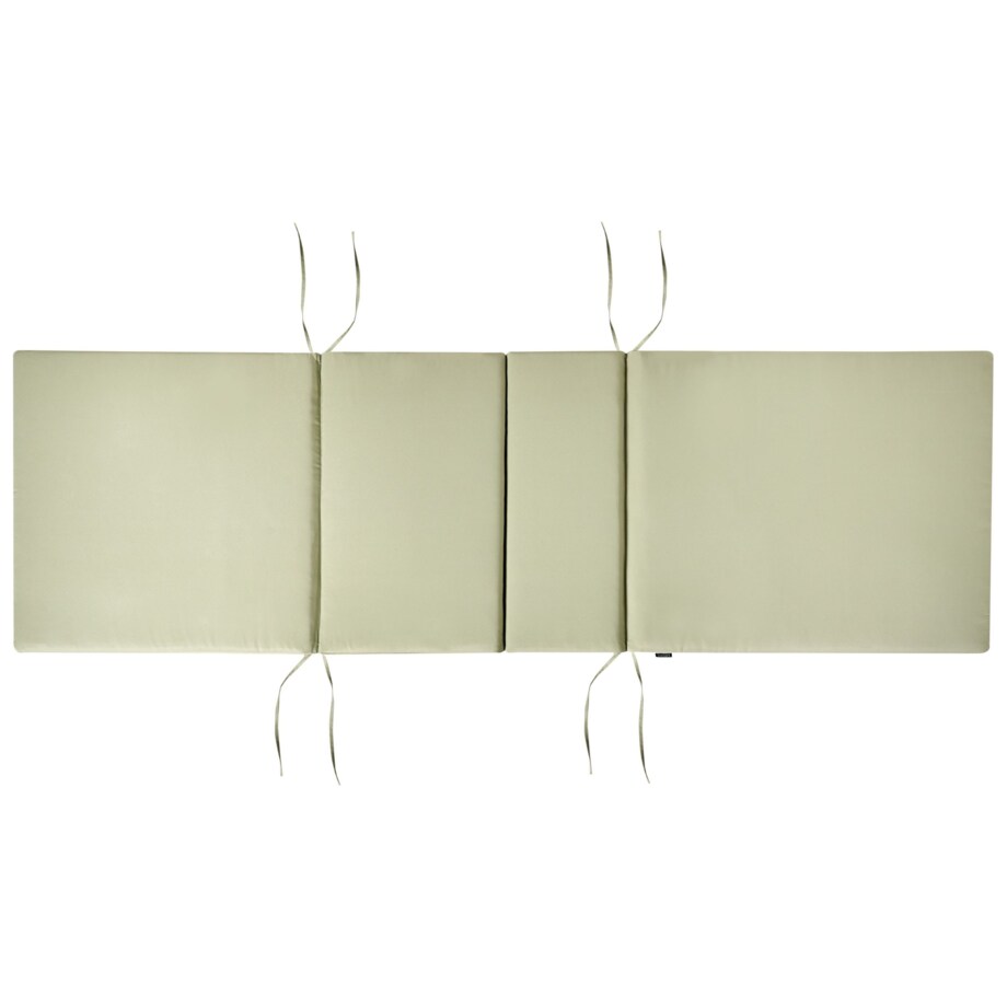 Leżak ogrodowy z poduszką AMANTEA PREMIUM Drewno akacjowe Zielony