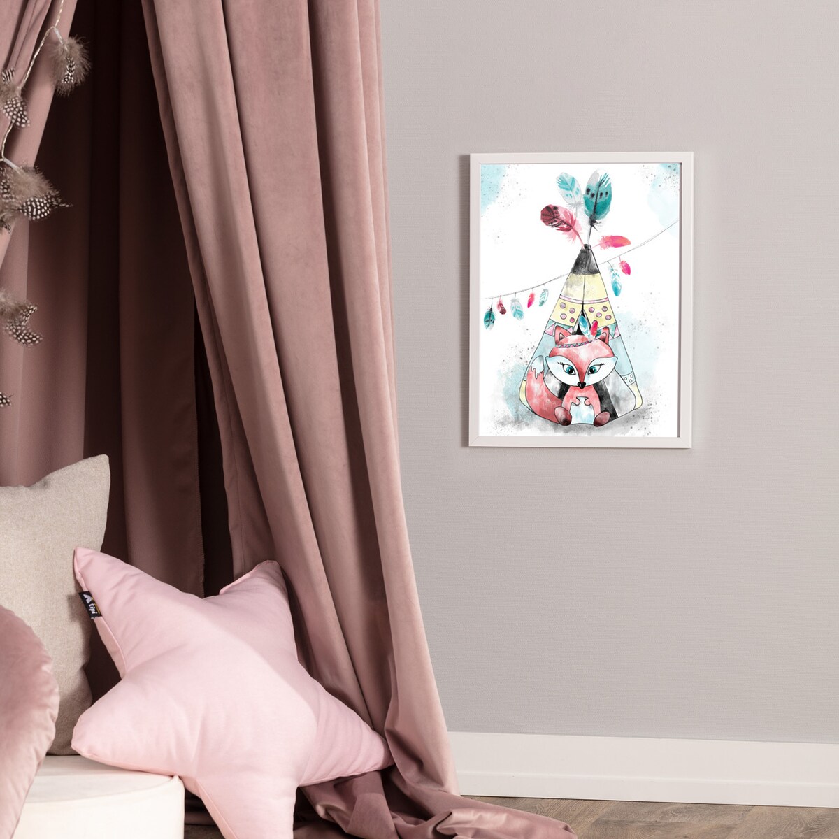 Obrazek Feathers&Dreams fox 30x40 cm, 30x40cm