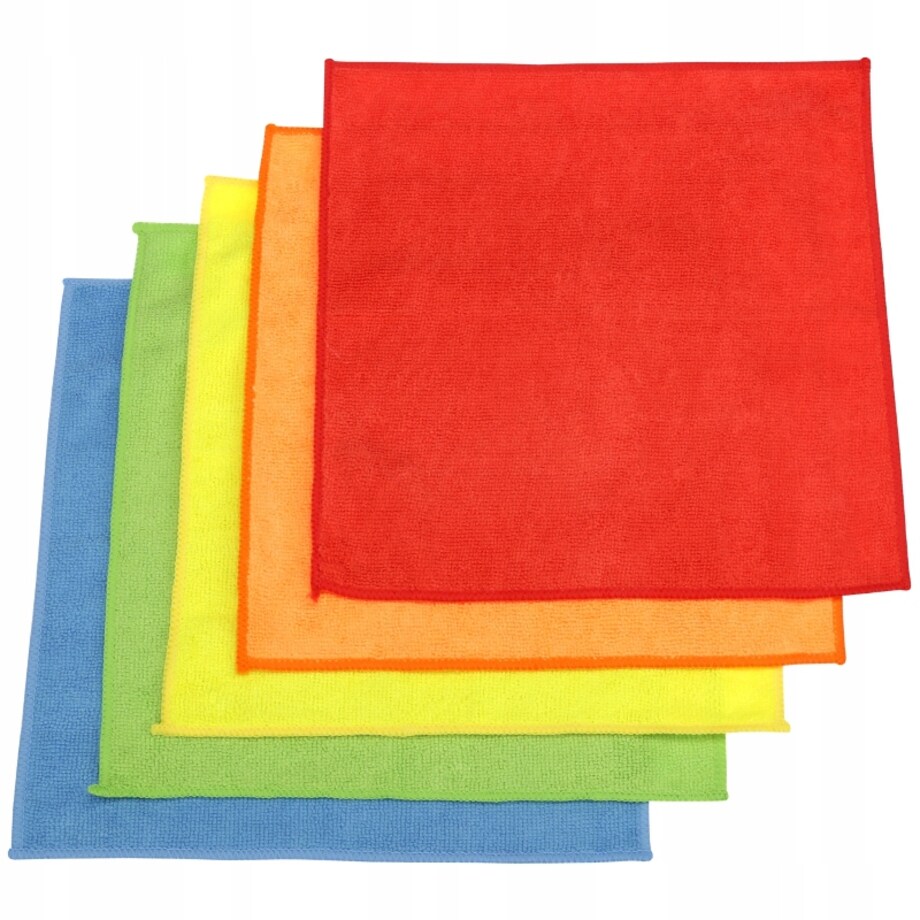 Zestaw ścierek 30x30cm 5szt mikrofibra do sprzątania mycia wycierania mebli