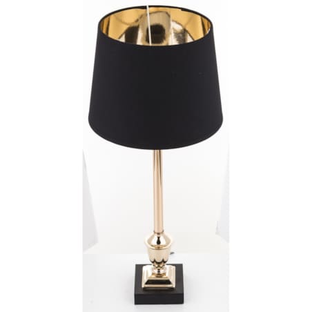 Lampa stołowa 58x25x25 cm MAUD z okrągłym czarnym abażurem