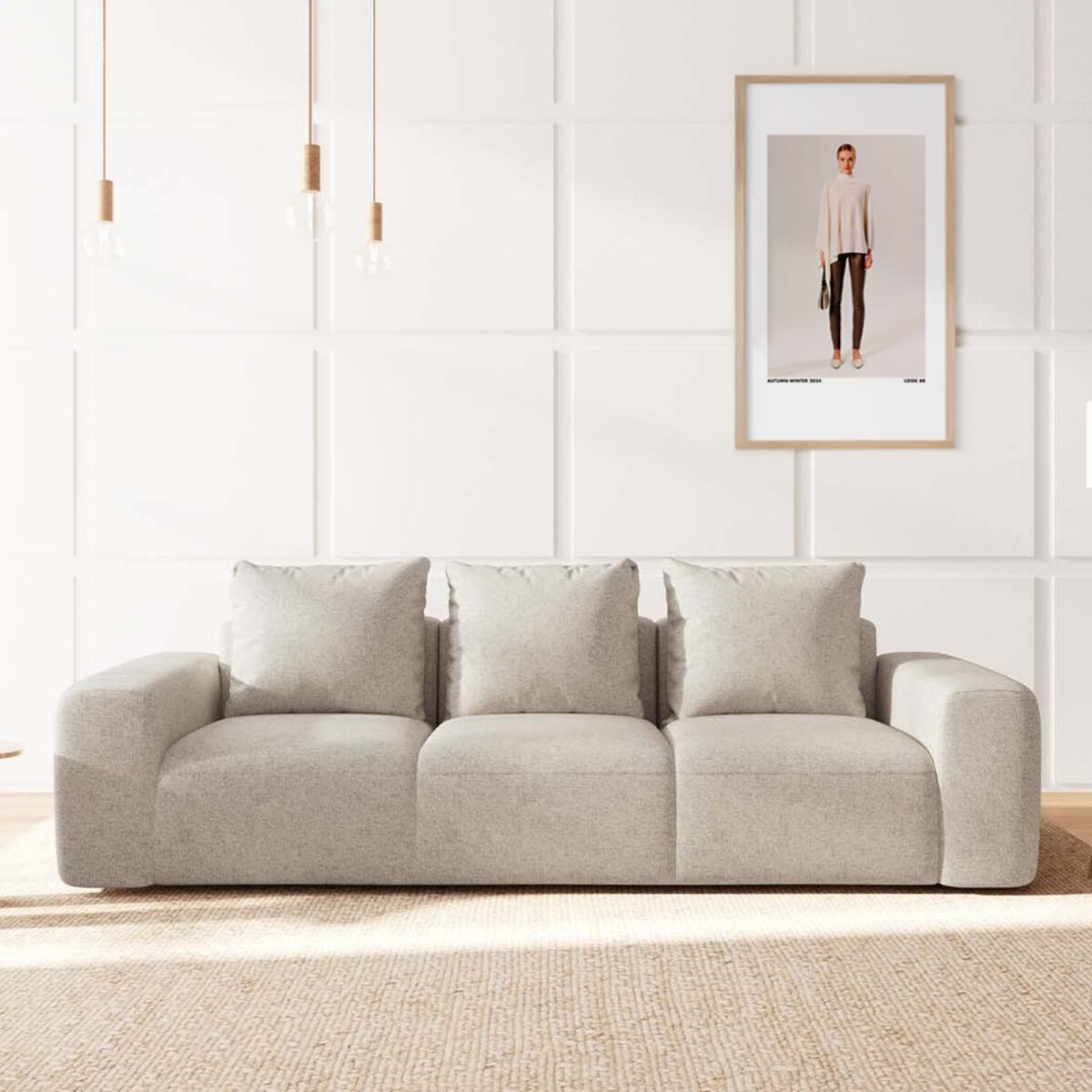 Monce Sofa 3 osobowa jasno beżowa
