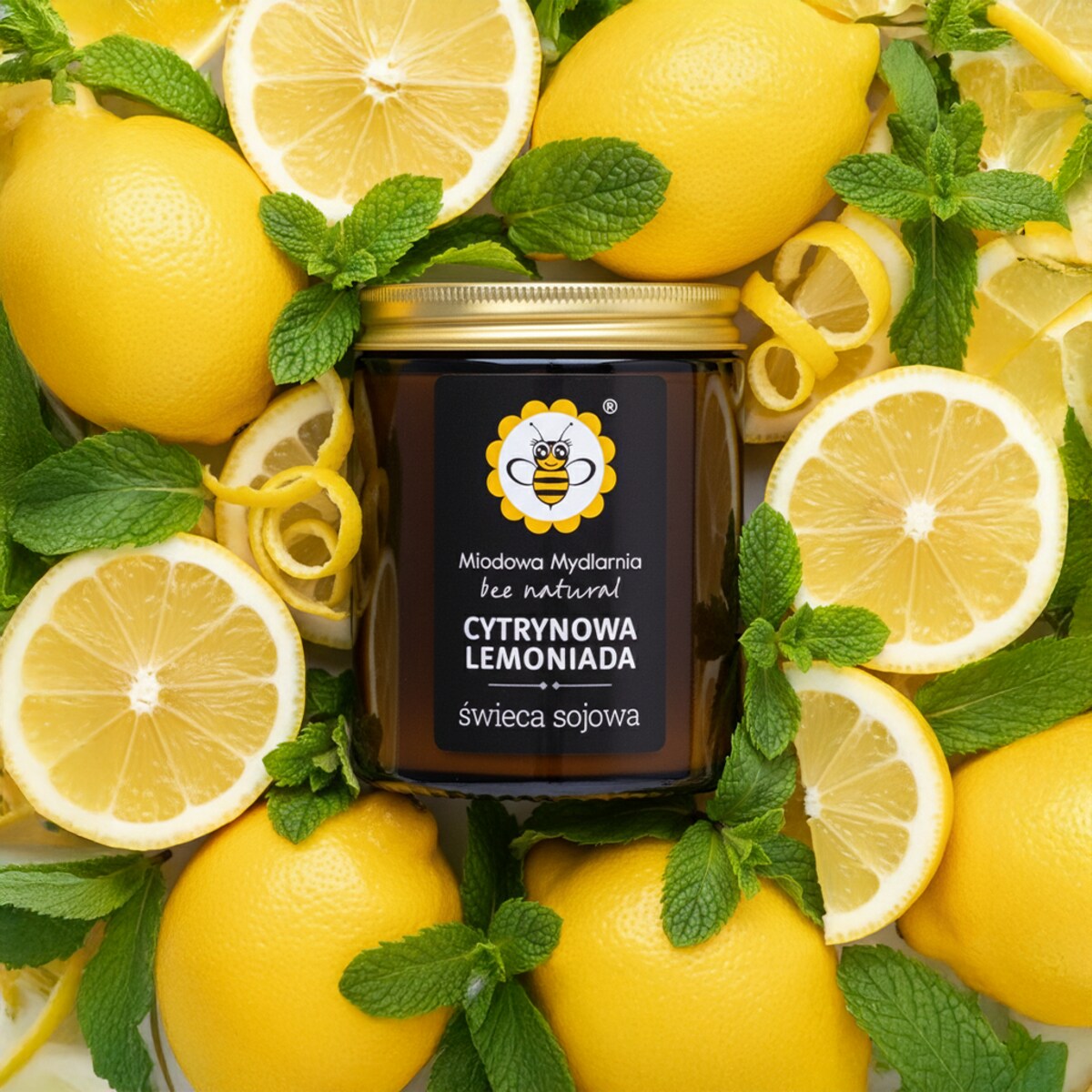 Cytrynowa Lemoniada - świeca z wosku sojowego