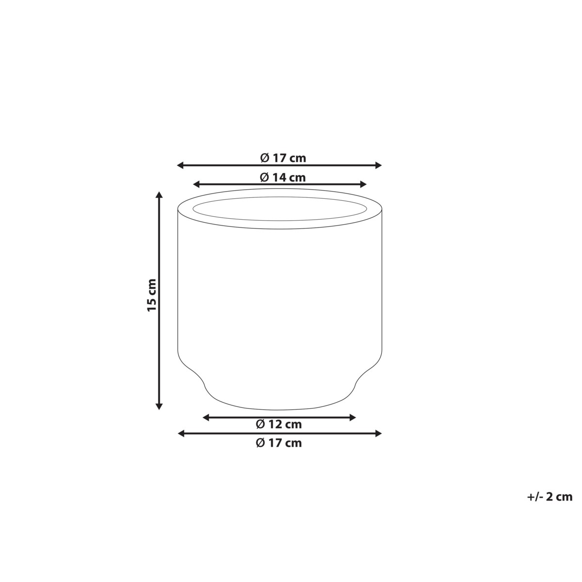 Wazon na kwiaty ceramiczny biały z niebieskim MYOS