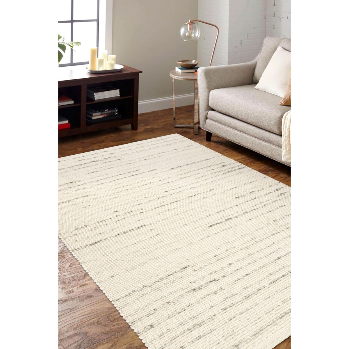 Dywan NEPAL 2100 biały / natural szary - 60x100 cm