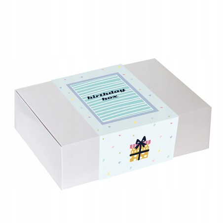 BIG BOX SŁODKA NIESPODZIANKA - prezent dla solenizanta z kawą i herbatą