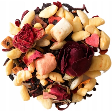 Sypana herbata owocowa RADOŚĆ smak kandyzowanego jabłka mieszanka PREMIUM