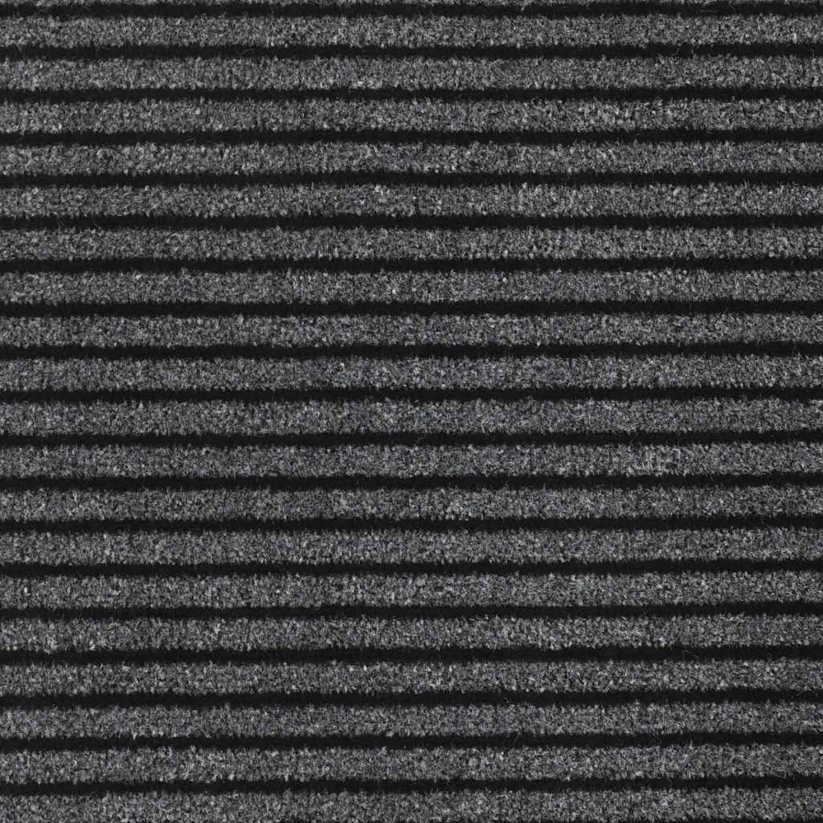 vidaXL Wycieraczka Paski Czarno-Szare 115x200 cm