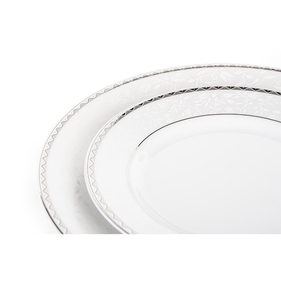 Zestaw obiadowy 6os. (18 el.) AMELIA PLATYNA