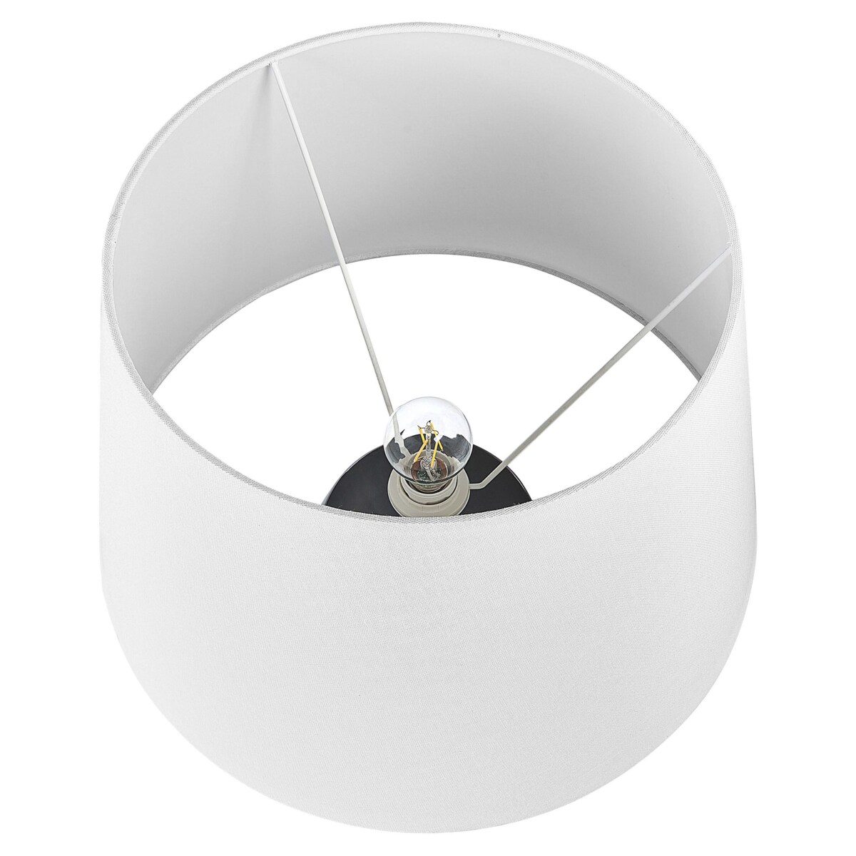 Lampa stołowa ceramiczna szaro-beżowa CIDRA