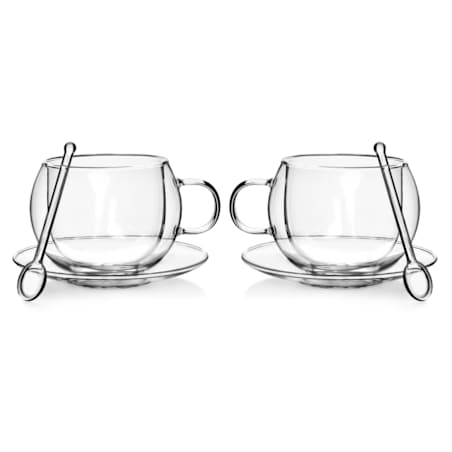 PETER Komplet 2 filiżanek termicznych 250ml ze spodkiem 13.5cm