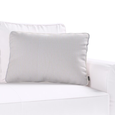 Poszewka Gabi na poduszkę prostokątna 60x40 beżowo-niebieski