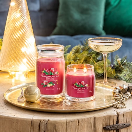 YC SIGNATURE - Świeca duża SPARKLING WINTERBERRY