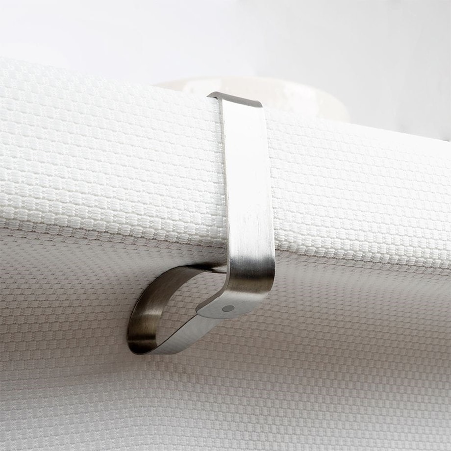 Klipsy uchwyty klamry stalowe do obrusu stołu 4 sztuki