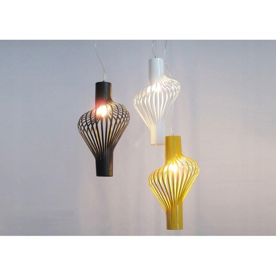Lampa Wisząca Sufitowa Geometryczna Czarna Metal