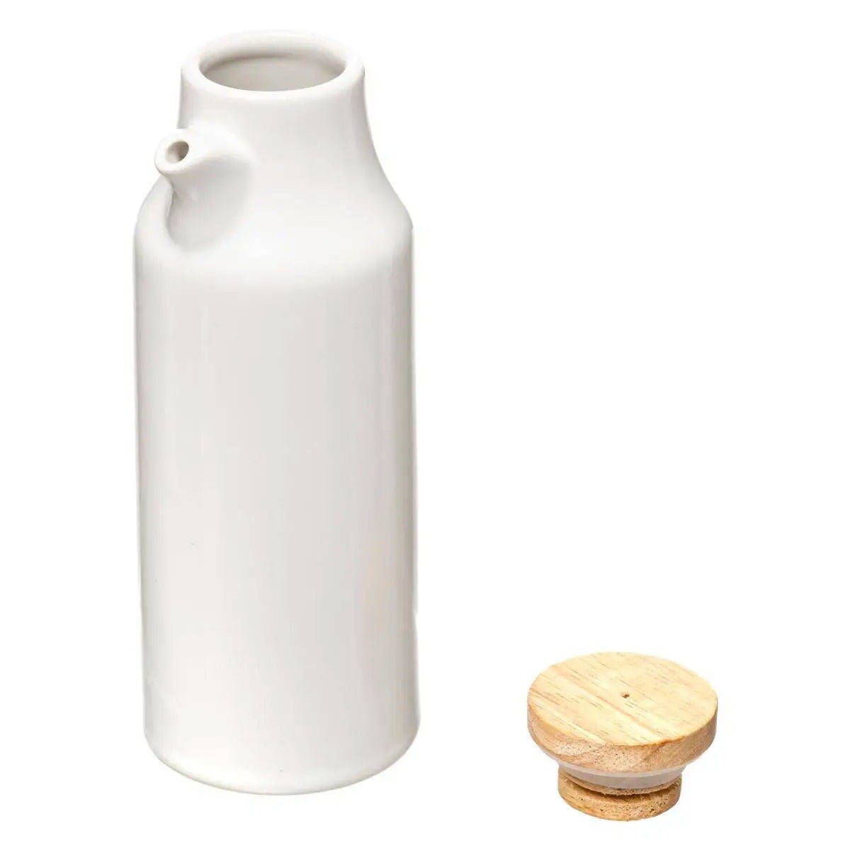 Dozowniki do przypraw na oliwę, ocet, sól i pieprz, komplet ceramiczny